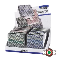   Cigarettatárca Champ Színes Hullámok, Fém  20 szálas 40519123