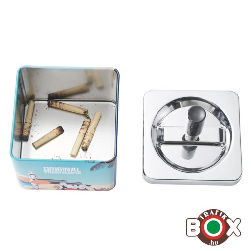 Champ Star Wars Stormtrooper Bepörgetős, Szögletes Hamuzó 12*8,5 cm 40519177