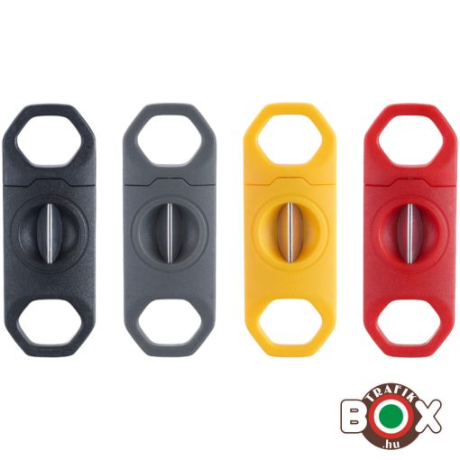 CHAMP műanyag szivarvágó színes 12 cm 40519205