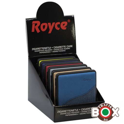Cigarettatárca ROYCE 20 szálas, több színben, fém lefogó 40569