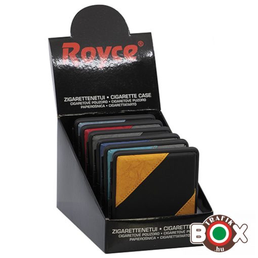 Cigarettatárca ROYCE 20 szálas, több színben, bőr minta 40572