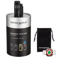 Öngyújtó SILVER MATCH AMSTERDAM tűzköves, Jet lángú  40674352