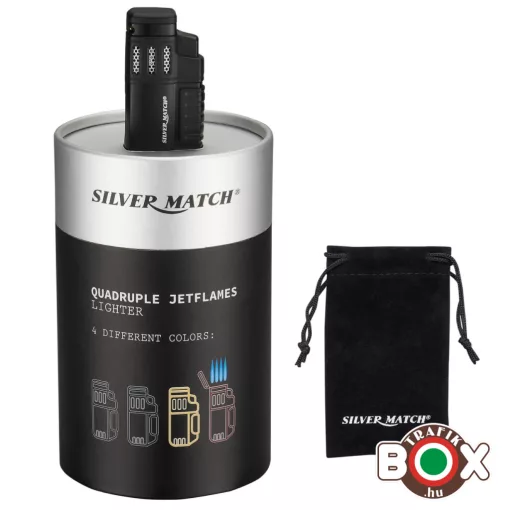 Öngyújtó SILVER MATCH AMSTERDAM tűzköves, Jet lángú  40674352