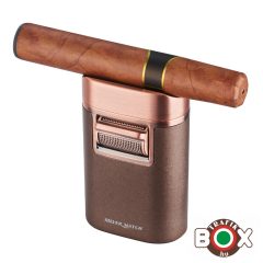   SILVER MATCH MONACO Szivargyújtó, szivartartós, fém, 4 jet lánggal, díszdobozban 40674372