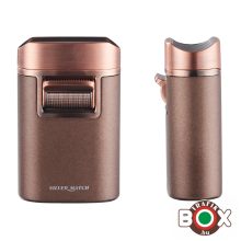 SILVER MATCH MONACO Szivargyújtó, szivartartós, fém, 4 jet lánggal, díszdobozban 40674372