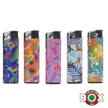 Öngyújtó Elektromos PROF Trópusi Gyíkok, fix lángú 40804668