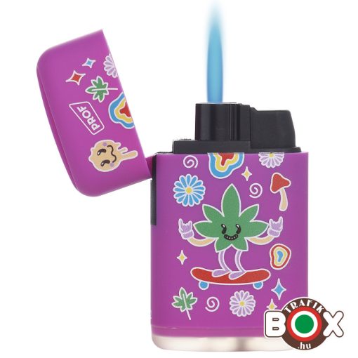 Öngyújtó PROF HAPPY LEAVES, Jet lángú 40804695