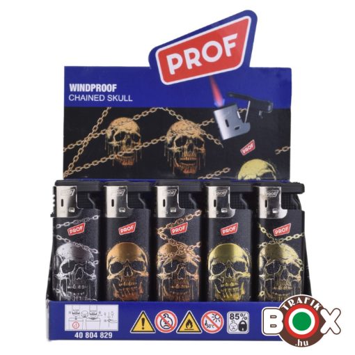 Öngyújtó Vihar Prof  Koponya Láncokkal 40804829