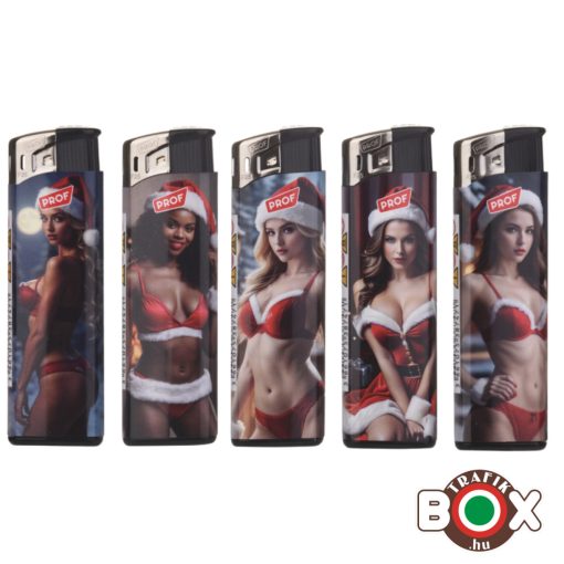 Öngyújtó elektromos PROF SEXY XMAS, fixlángú 40804843