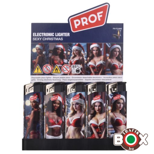 Öngyújtó elektromos PROF SEXY XMAS, fixlángú 40804843