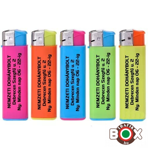 Feliratozott Öngyújtó Prof elektromos Bicolor 41804023F