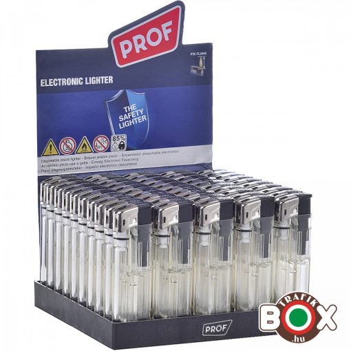 Öngyújtó PROF elektromos Egyszínű Átlátszó 41804611