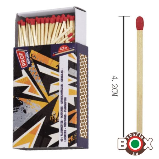 GYUFA Prof Normál, 4,2 cm hosszú 100 gyufaszál 41806005