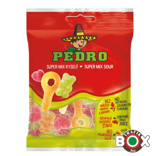 Pedro Super Mix sour gumicukor 80g 43476