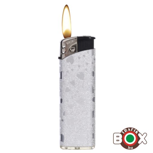 Öngyújtó Prof Elektromos Glitter Szívek 43804251