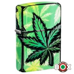 46253 Zippo Öngyújtó Glowing Cannabis Design