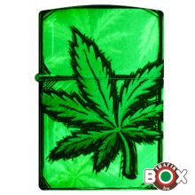 46253 Zippo Öngyújtó Glowing Cannabis Design