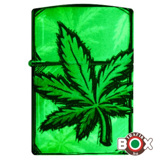 46253 Zippo Öngyújtó Glowing Cannabis Design