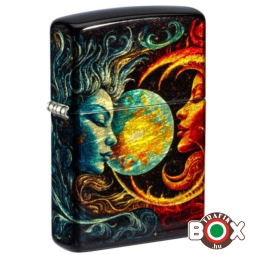 46563 Zippo Öngyújtó Spiritual Sun and Moon Design