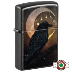 47135 Zippo Öngyújtó Crow and Moon Design