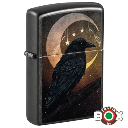 47135 Zippo Öngyújtó Crow and Moon Design
