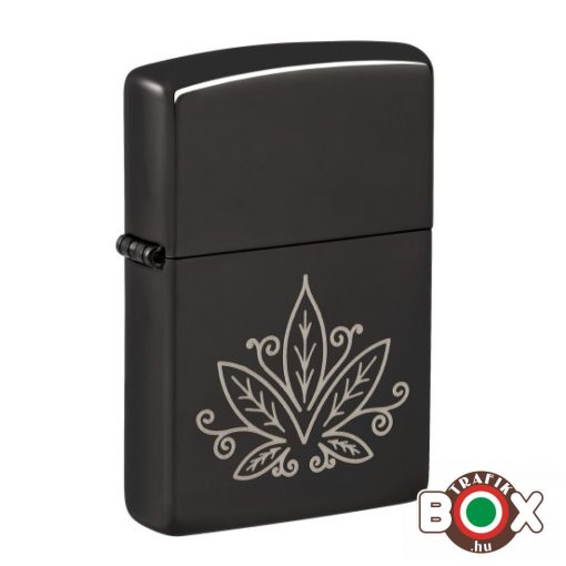 48926 ZIPPO Öngyújtó Black Cannabis Design