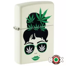 49837 Zippo öngyújtó Cannabis Design (világít a sötétben)