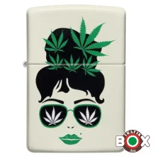 49837 Zippo öngyújtó Cannabis Design (világít a sötétben)