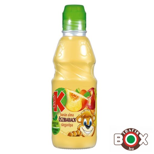 KUBU GO PET 42% banán-alma-őszibarack ital 0.3L