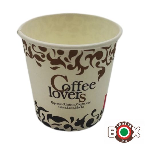 Papírpohár Kávés 110 ml Coffee Lovers Design 50 db-os