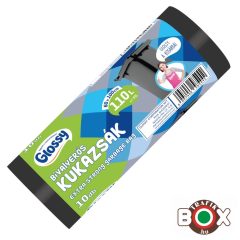   Glossy Szemeteszsák Bivalyerős 110 Liter, 25 mikron vastag,10 db. ÚJRAHASZNOSÍTOTT 60×100cm K-11153-0036