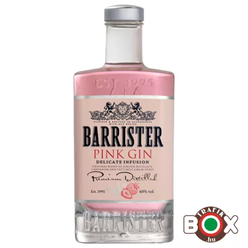 BARRISTER Pink gin 40% 0,7L