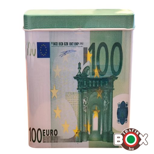 Cigarettadoboz fém, 100 Euro 60555