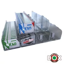 Hevítőrúd doboz adagoló, egymásra építhető! 27 cm mély, 6 cm magas, (Új) 76/10