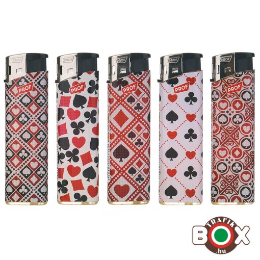 Öngyújtó PROF elektromos Francia Kártya 80000048