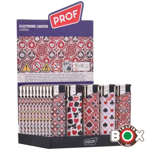 Öngyújtó PROF elektromos Francia Kártya 80000048