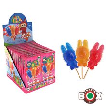 Monster Labubu Kemény cukor nyalóka 30g - meglepetés íz: Áfonya, Kóla, Eper - 1 db / doboz 