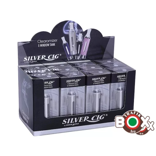 Folyadéktartó Tank Silver Cig EVOD-hoz ezüst 
