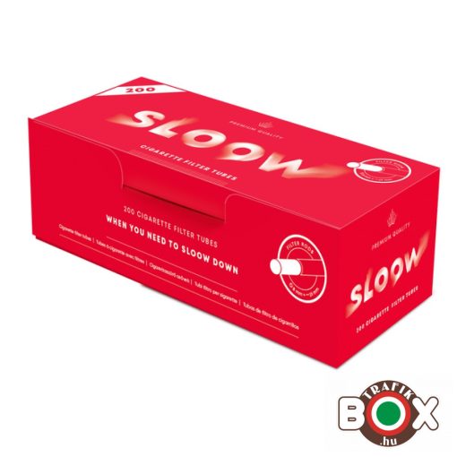 SLOOW CIGARETTAHÜVELY RED 200 DB EXTRA LONG