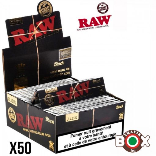 RAW Black King Size Slim KSS cigarettapapír 25032