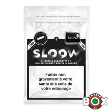 SLOOW BLACK CIGARETTAFILTER 100 DB 6MM + CIGERETTAPAPÍR 100 DB 40682038