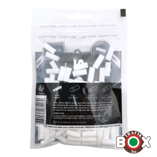 SLOOW BLACK CIGARETTAFILTER 100 DB 6MM + CIGERETTAPAPÍR 100 DB 40682038