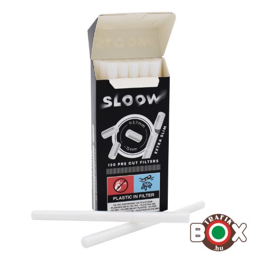Cigifilter SLOOW 120 db-os, elővágott (5,7 mm x 15 mm) 40682070