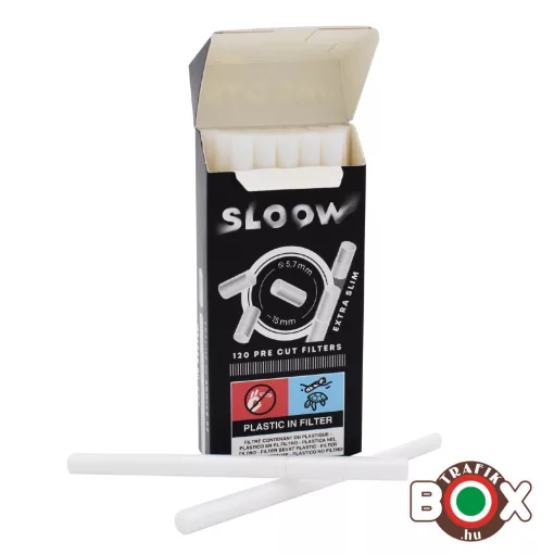 Cigifilter SLOOW 120 db-os, elővágott (5,7 mm x 15 mm) 40682070