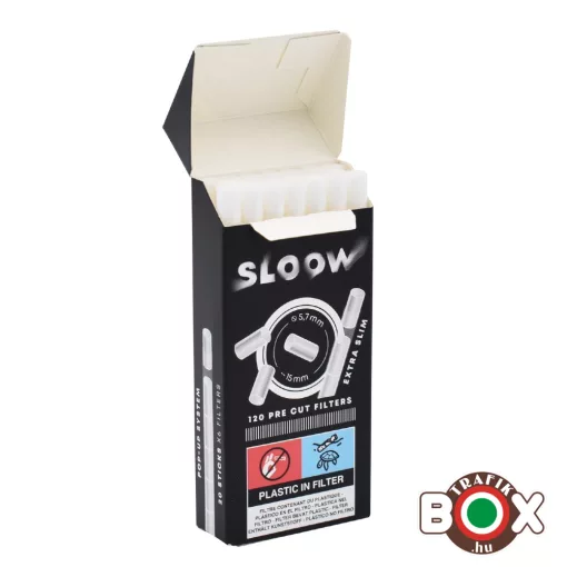Cigifilter SLOOW 120 db-os, elővágott (5,7 mm x 15 mm) 40682070