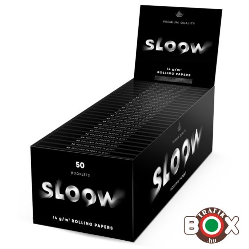 SLOOW BLACK SHORT Cigarettapapír  50db  42682009