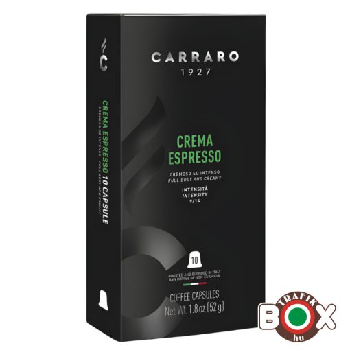CARRARO Crema Espresso Premium kávékapszula 10 db/doboz (Nespresso kompatibilis)