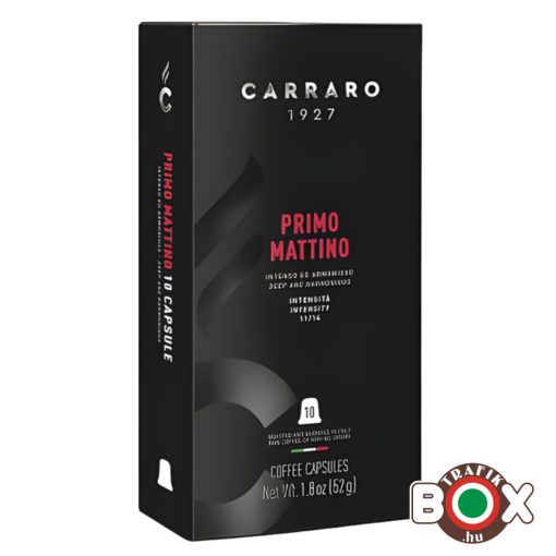 CARRARO Primo Mattino Premium kávékapszula 10 db/doboz (Nespresso kompatibilis)