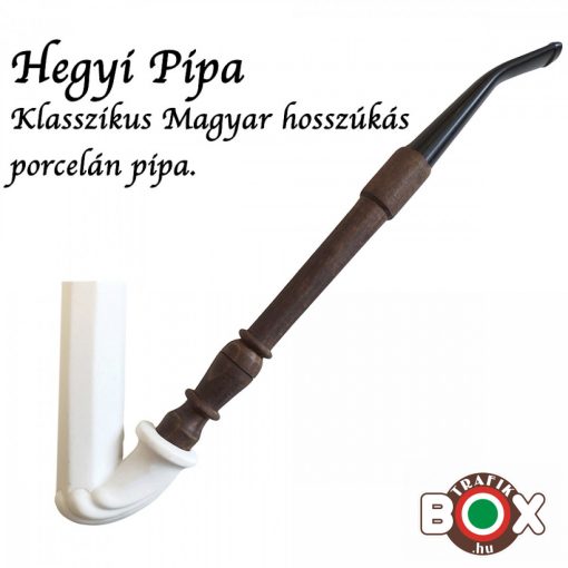 Porcelán Hegyi Pipa, Klasszikus Magyar Hosszúkás, Fehér