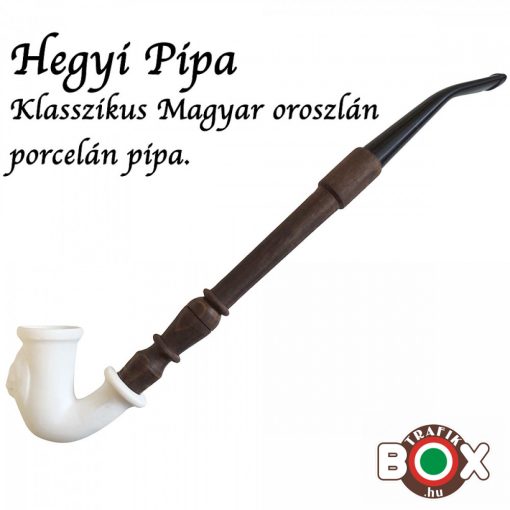 Porcelán Hegyi Pipa, Klasszikus Magyar, Fehér Oroszlán minta